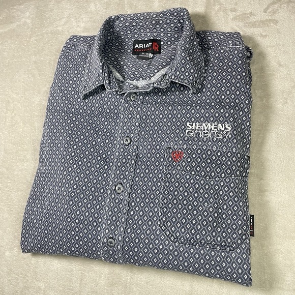 Ariat Other - Ariat FR Button Down Shirt Khaki Tan Mens 3XL Tall Long Sleeve CAT2 Workwear